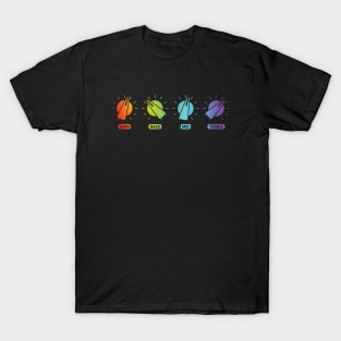 Guitar Amplifier Equalizer Colorful T-Shirt